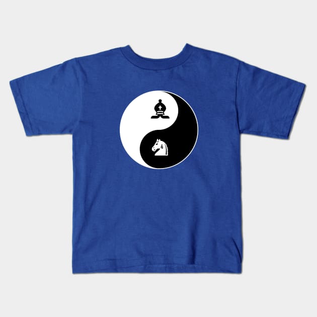 Bishop-Knight Yin Yang Kids T-Shirt by Designs_by_Tom